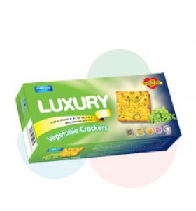 Luxury Vegetable Crackers - 18.5g x 8 sachets x 24 boxes